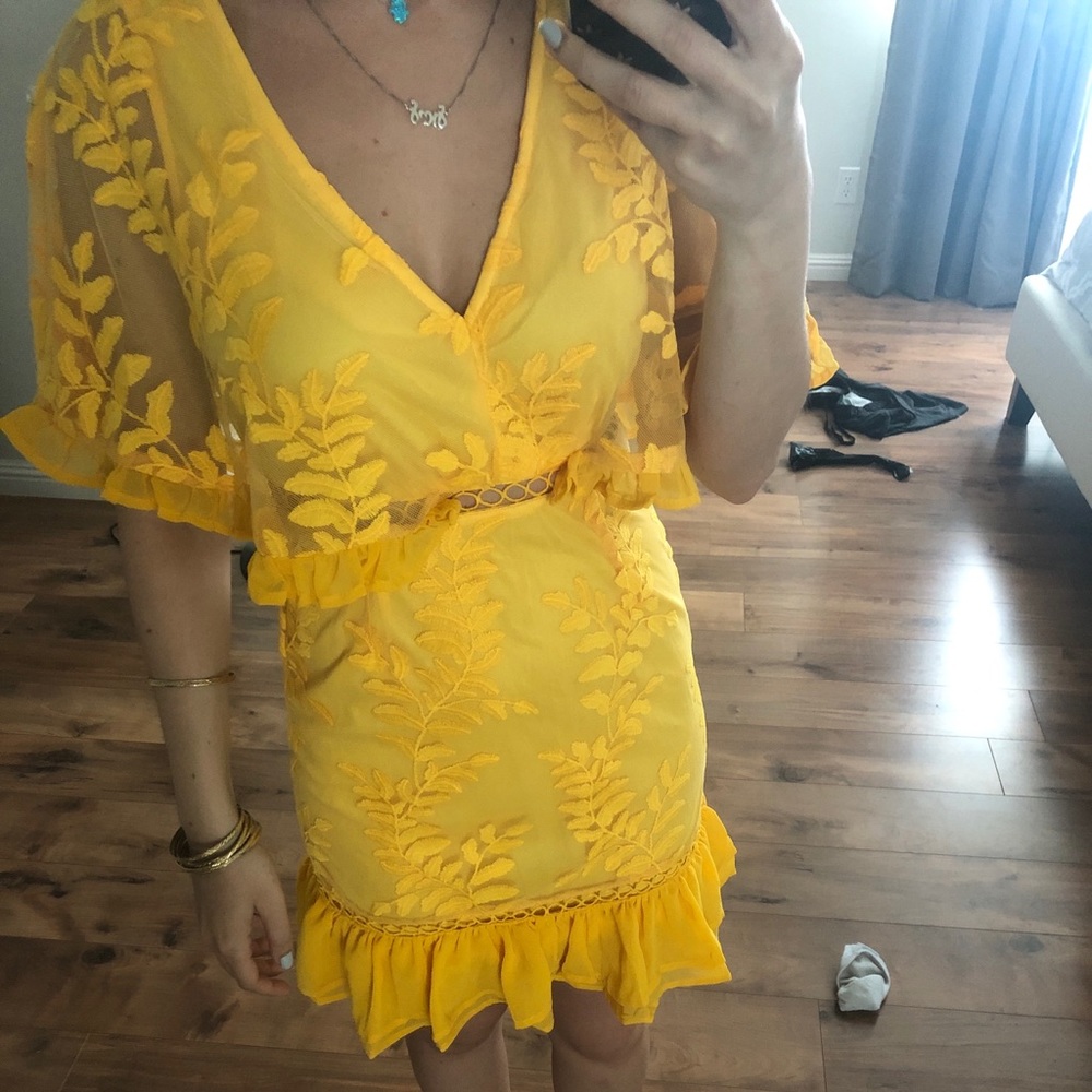 Yellow summer dress